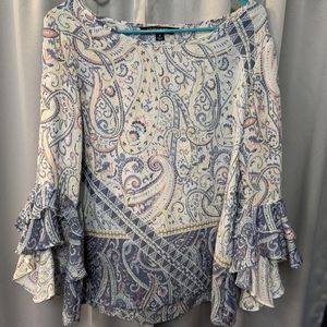 Sharagano Patterned Summer Blouse